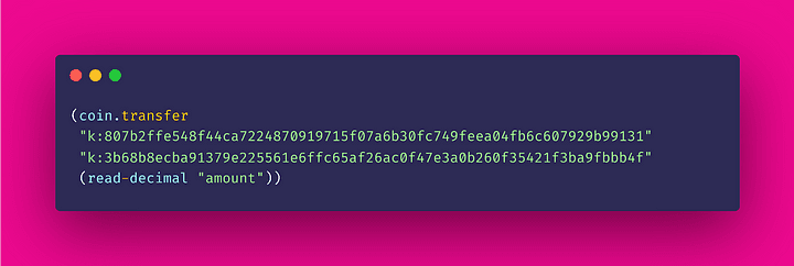 Example 4) KDA transfer function — using read-decimal